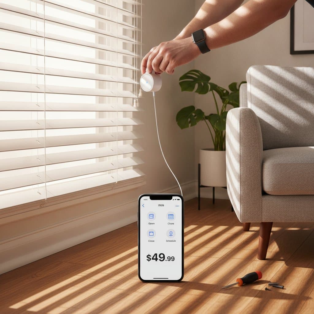 Featured image for Retrofit Smart Blinds for Under $50 in 5 Minutes