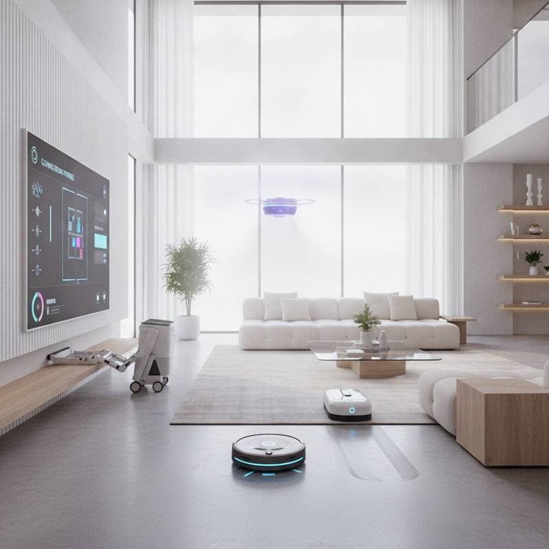 Featured image for Smart Homes Now Clean Themselves With Robot Teams