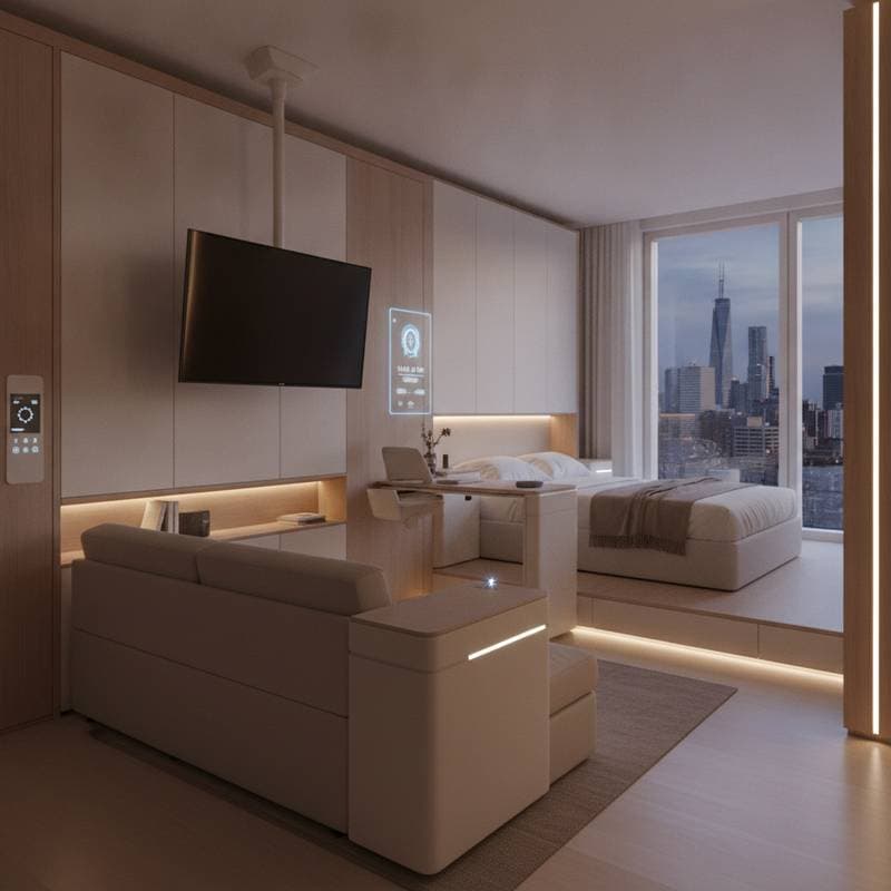 Featured image for Robotic Furniture Turns Small Apartments into Adaptable Spaces