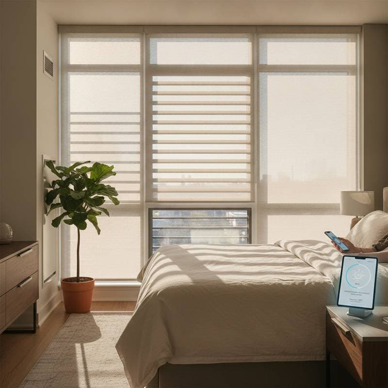 Featured image for Smart Blinds Use Natural Light to Fix Your Sleep Cycle