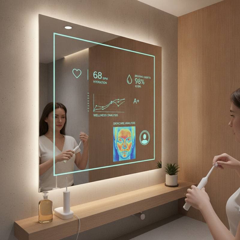 Featured image for Smart Mirrors Now Track Your Health While You Brush